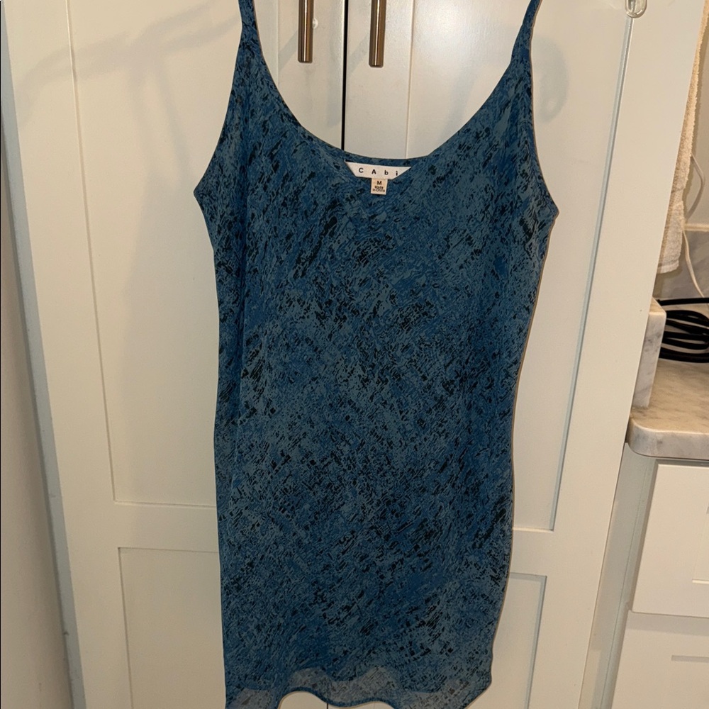 CAbi Textured Blue Camisole Top